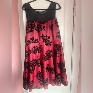 Trixxi Black and Pink Floral Dress Juniors?  XL